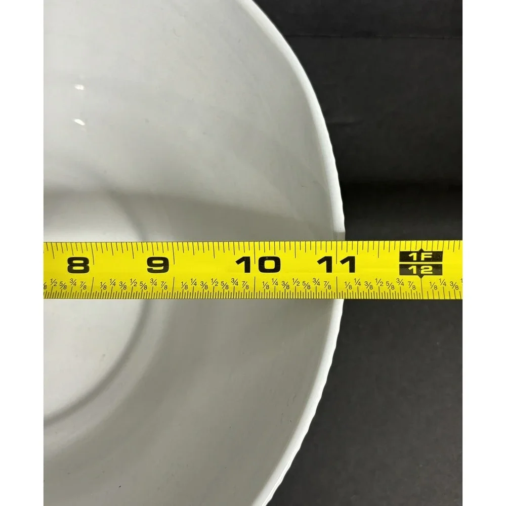 IKEA Sommar Serving Bowl 2017 Embossed Pattern Light Gray 11